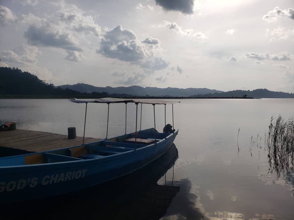 Boat on lake